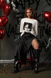 High Slit Maxi Skirt